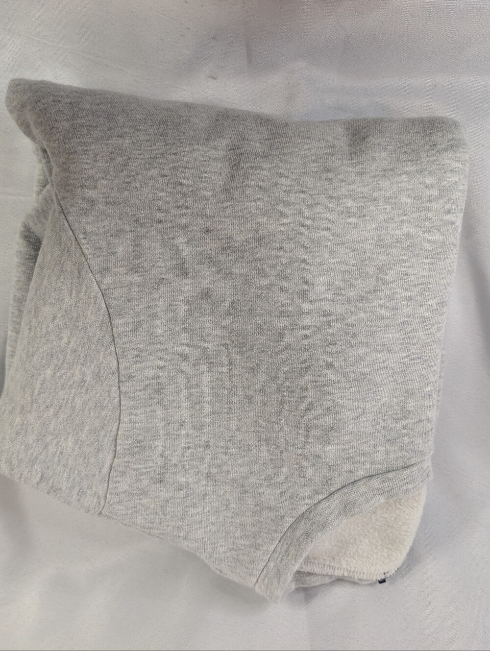Express Gray Ruffle-Sleeve Sweatshirt Top - Picture 8 of 8